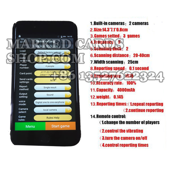 Sistema analizador de póker CVK 600