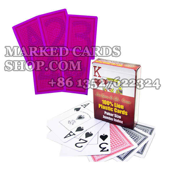 <transcy>Naipes de plástico Lion para lentes de contacto de cartas marcadas</transcy>