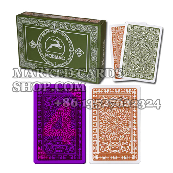 <transcy>Mazo de Poker de Tinta Invisible de índice Regular Modiano Club para Lentes de Contacto Luminosas</transcy>