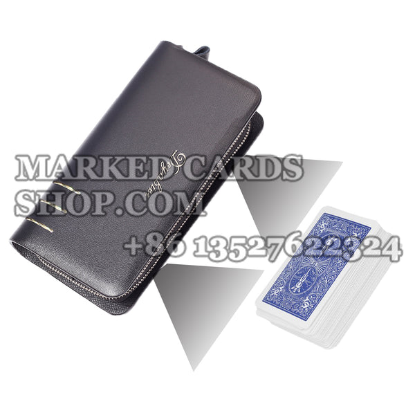HD poker escanear billetera cámara de doble lente