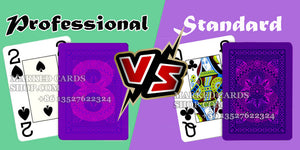 Profesional de cartas marcadas VS standard de calidad de las cartas marcadas