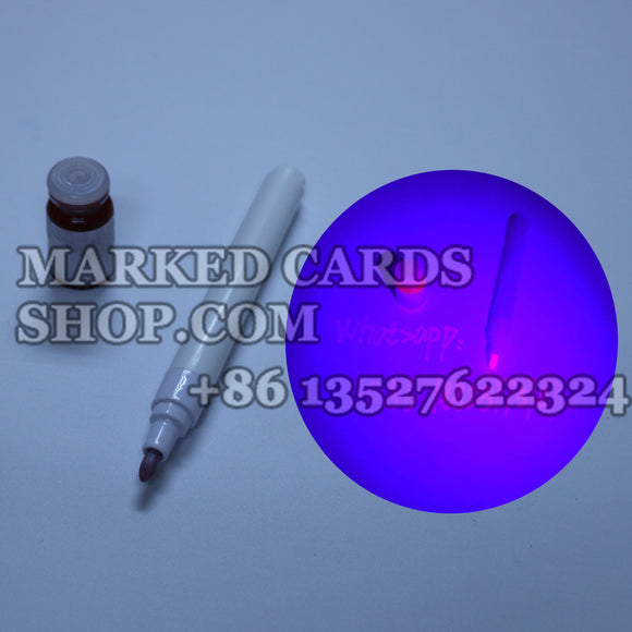 Marking cards with invisible ink pen by yourself