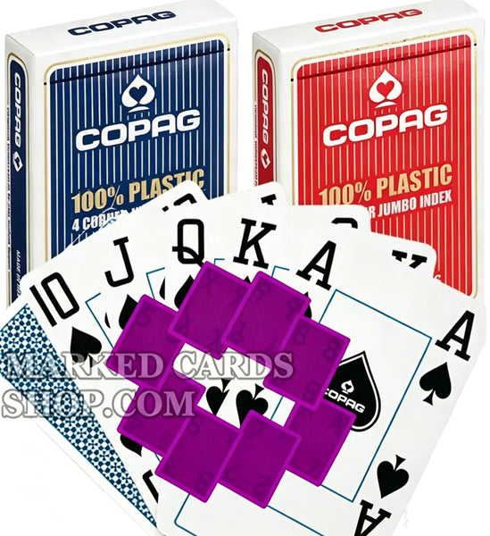 Copag 4 esquinas de póker de la esquina para la magia