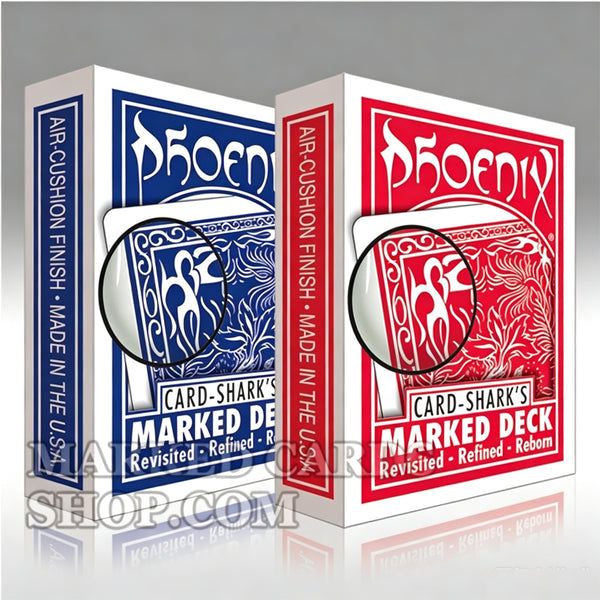 Phoenix Marked Blue Playing Cards With Traditional Cards Marking