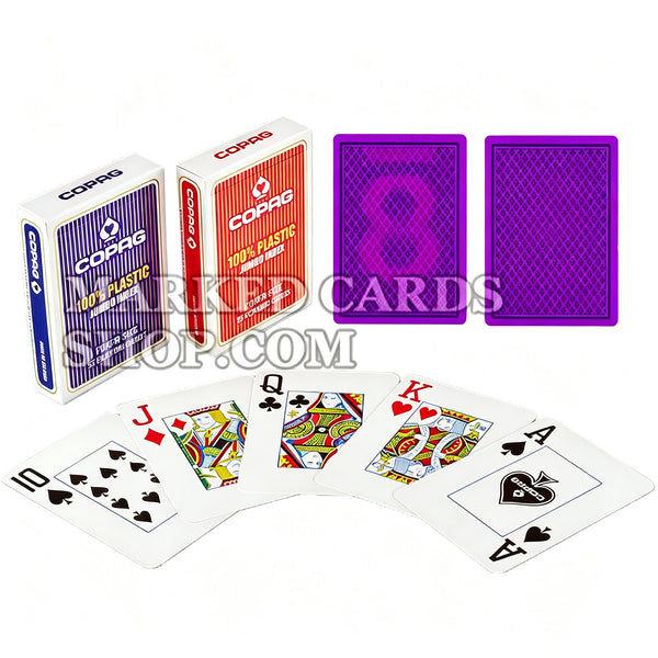 Copag Jumbo Face and Regular Face Plastic Cards with Invisible Ink Markings