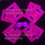 Casino Bumble Bee Playing Cards Cheating with Marked Cards Contact Lenses