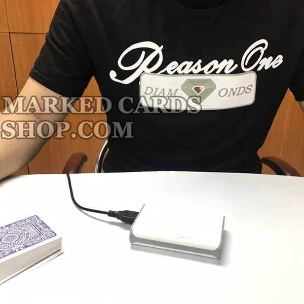 Cámara de escaneo de póquer para mover cartas