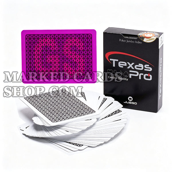 <transcy>Cartas marcadas poker de plástico JUEGO Texas Pro con lentes de contacto de calidad de casino</transcy>