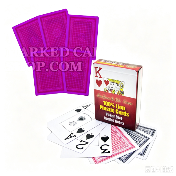 <transcy>Naipes de plástico Lion para lentes de contacto de cartas marcadas</transcy>
