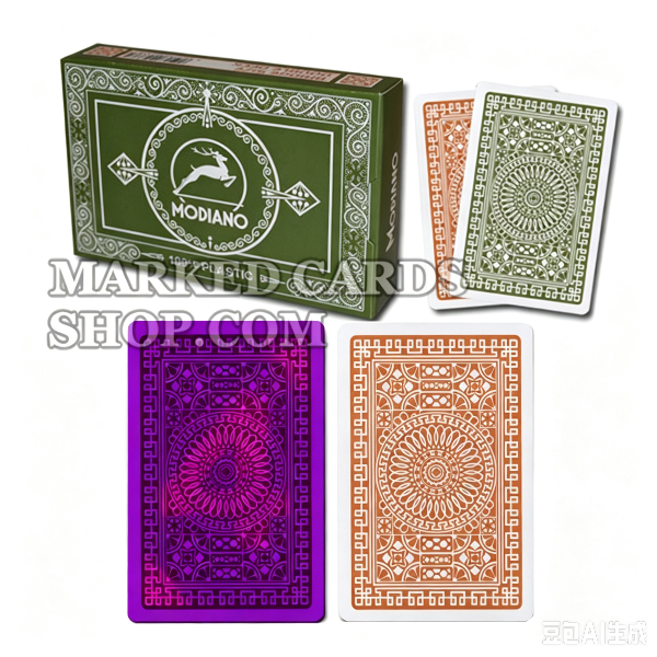 <transcy>Mazo de Poker de Tinta Invisible de índice Regular Modiano Club para Lentes de Contacto Luminosas</transcy>