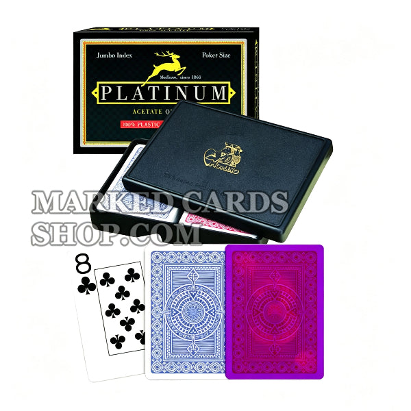 <transcy>Tarjetas Modiano de acetato de platino para hacer trampa en un juego de casino</transcy>