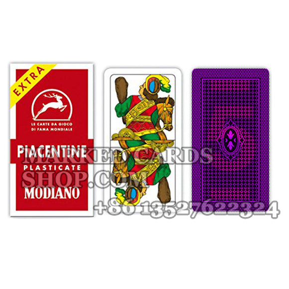 Modiano Piacentine Plastic Cards Regular Index Cards for IR Poker Camera